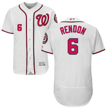 Nationals 6 Anthony Rendon White Flexbase Jersey