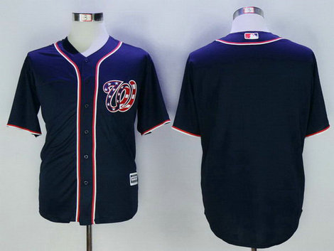 Nationals Blank Navy New Cool Base Jersey
