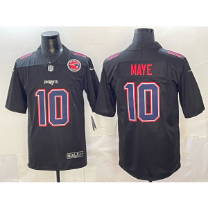 New England Patriots 10 Maye Black Vapor Limited Men Jersey