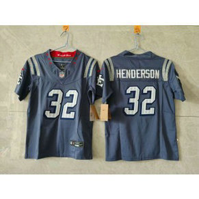 New England Patriots 32 TreVeyon Henderson Blue Rivalries F.U.S.E. Vapor Limited Youth Jersey