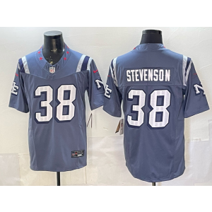 New England Patriots 38 Rhamondre Stevenson Navy Rivalries F.U.S.E. Vapor Limited Men Jersey