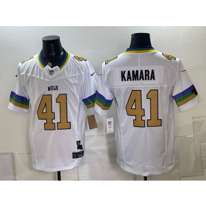 New Orleans Saints 41 Kamara White Gold F.U.S.E. Vapor Limited Men Jersey