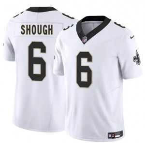 New Orleans Saints 6 Tyler Shough White F.U.S.E. Vapor Limited Men Jersey