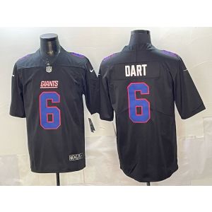 New York Giants 6 Dart Black Vapor Limited Men Jersey
