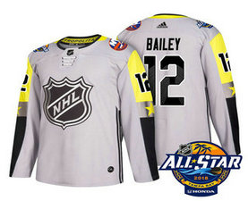New York Islanders #12 Josh Bailey Grey 2018 NHL All-Star Men's Stitched Ice Hockey Jersey