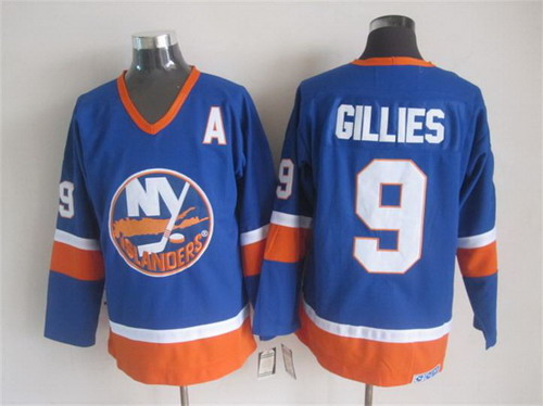 New York Islanders #9 Clark Gillies White Throwback CCM Jersey