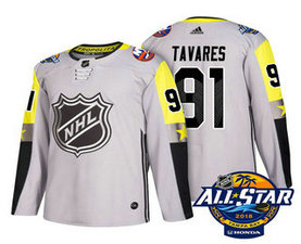 New York Islanders #91 John Tavares Grey 2018 NHL All-Star Men's Stitched Ice Hockey Jersey
