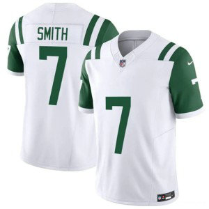 New York Jets 7 Geno Smith White Green F.U.S.E. Vapor Limited Men Jersey