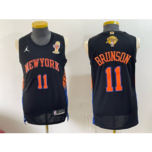 New York Knicks 11 Brunson Black Finals & Champions Men Jersey New York Knicks 11 Brunson Black Finals & Champions Men Jersey
