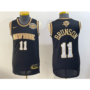 New York Knicks 11 Brunson Black Gold 2026 Finals & Champions Men Jersey New York Knicks 11 Brunson Black Gold 2026 Finals & Champions Men Jersey