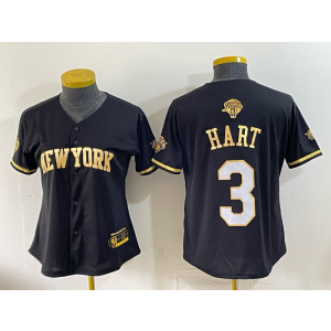 New York Knicks 33 Ewing Black Gold Finals Vapor Limited Youth Jersey