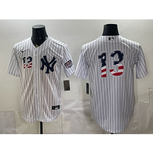 New York Yankees 13 Rodriguez White USA 250 Fourth of July Cool Base Men Jersey New York Yankees 13 Rodriguez White USA 250 Fourth of July Cool Base Men Jersey