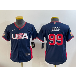 New York Yankees 99 Judge 2026 World Cup Cool Base Youth Jersey