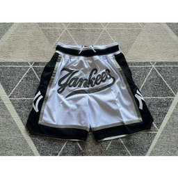 New York Yankees White Just Don Shorts