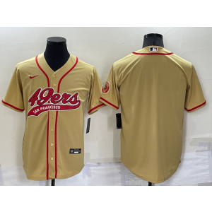 Nike 49ERS Blank Gold Vapor Baseball Limited Men Jersey