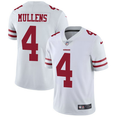 Nike 49ers #4 Nick Mullens White Vapor Untouchable Limited Jersey