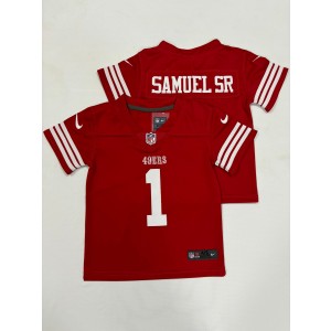 Nike 49ers 1 Deebo Samuel Red Toddler Jersey