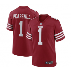 Nike 49ers 1 RICKY PEARSALL Red Vapor Untouchable Limited Men Jersey