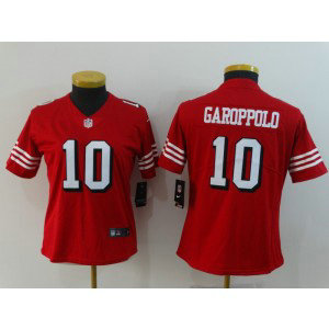 Nike 49ers 10 Jimmy Garoppolo Red 2018 Vapor Untouchable Limited Women Jersey