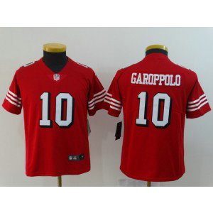 Nike 49ers 10 Jimmy Garoppolo Red 2018 Vapor Untouchable Limited Youth Jersey
