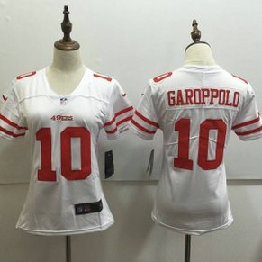 Nike 49ers 10 Jimmy Garoppolo White Vapor Untouchable Limited Women Jersey