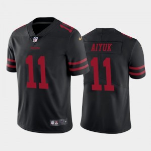 Nike 49ers 11 Brandon Aiyuk Black 2020 NFL Draft Vapor Limited Men Jersey