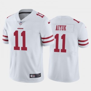 Nike 49ers 11 Brandon Aiyuk White 2020 NFL Draft Vapor Limited Men Jersey
