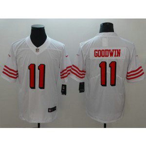 Nike 49ers 11 Marquise Goodwin White 2018 Vapor Untouchable Limited Men Jersey
