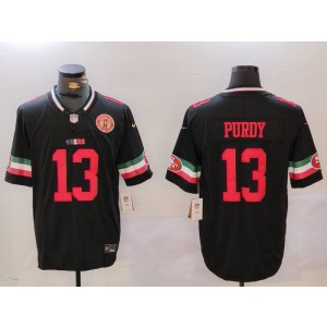 Nike 49ers 13 Brock Purdy Black Mexico F.U.S.E. Vapor Limited Men Jersey