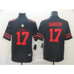 Nike 49ers 17 Emmanuel Sanders Black Vapor Untouchable Limited Men Jersey