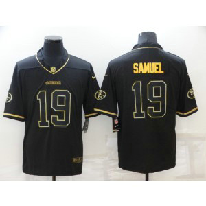 Nike 49ers 19 Deebo Samuel Black Gold Vapor Limited Men Jersey