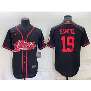 Nike 49ers 19 Deebo Samuel Black Vapor Baseball Limited Men Jersey