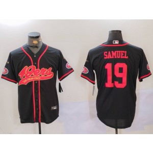 Nike 49ers 19 Deebo Samuel Black Vapor Baseball Limited Men Jersey