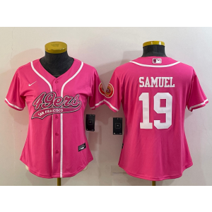 Nike 49ers 19 Deebo Samuel Pink Vapor Baseball Limited Women Jersey