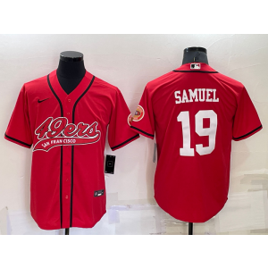 Nike 49ers 19 Deebo Samuel Red Vapor Baseball Limited Men Jersey
