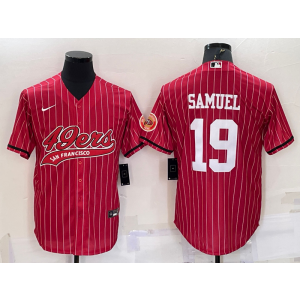 Nike 49ers 19 Deebo Samuel Red Vapor Baseball Limited Men Jerseys