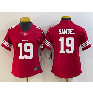 Nike 49ers 19 Deebo Samuel Red Vapor Untouchable Limited Women Jersey