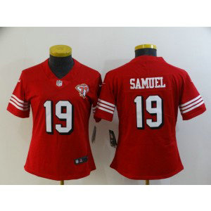 Nike 49ers 19 Deebo Samuel Red Vapor Untouchable Limited Women Jerseys