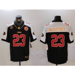 Nike 49ers 23 Christian McCaffrey Black F.U.S.E. Vapor Limited Men Jersey