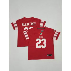 Nike 49ers 23 Christian McCaffrey Red Toddler Jersey