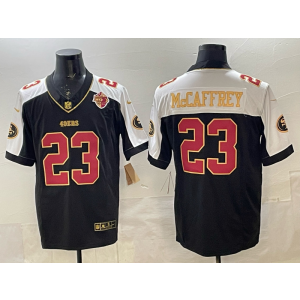 Nike 49ers 23 Christian McCaffrey Thanksgiving Day F.U.S.E. Vapor Limited Men Jersey