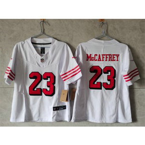 Nike 49ers 23 Christian McCaffrey White F.U.S.E. Vapor Limited Women Jersey(Run Small) Nike 49ers 23 Christian McCaffrey White F.U.S.E. Vapor Limited Women Jersey(Run Small)