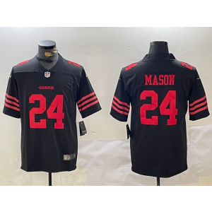 Nike 49ers 24 Mason Black Vapor Untouchable Limited Men Jersey