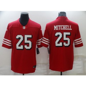 Nike 49ers 25 Mitchell Red Vapor Untouchable Limited Men Jersey