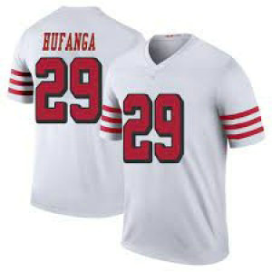 Nike 49ers 29 Talanoa Hufanga White Color Rush Limited Men Jersey