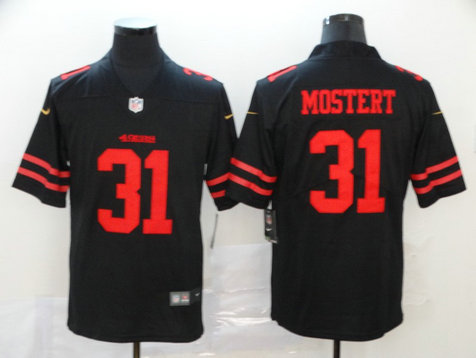 Nike 49ers 31 Raheem Mostert Black Vapor Untouchable Limited Jersey