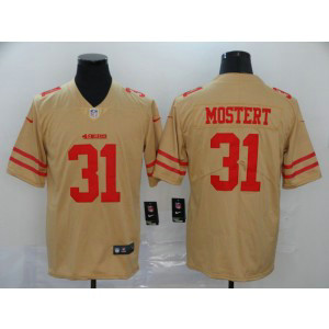 Nike 49ers 31 Raheem Mostert Inverted Legend Limited Men Jersey