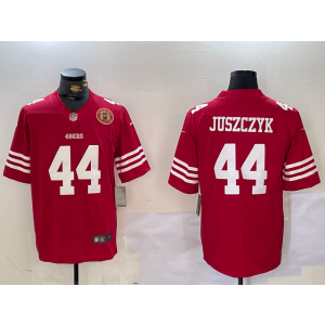 Nike 49ers 44 Juszczyk Red Team Logo Vapor Limited Men Jersey Nike 49ers 44 Juszczyk Red Team Logo Vapor Limited Men Jersey