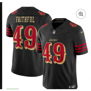 Nike 49ers 49 Faithful Black Gold 2025 Rivalries F.U.S.E. Vapor Limited Men Jersey