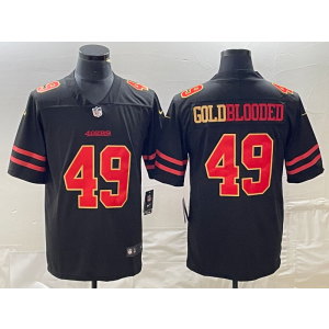 Nike 49ers 49 Goldblooded Black Vapor Untouchable Limited Men Jersey